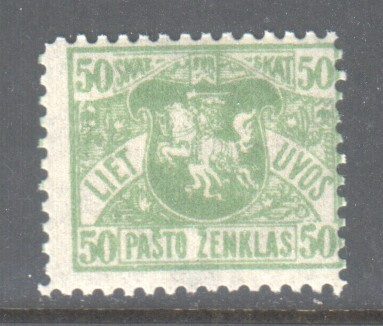 Liettua 1919 50 sk vesileima 2 **
