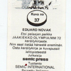 Semic Jääkiekko Olympia-MM 1972 n:o 37 EDUARD NOVAK - pikkukuva 2