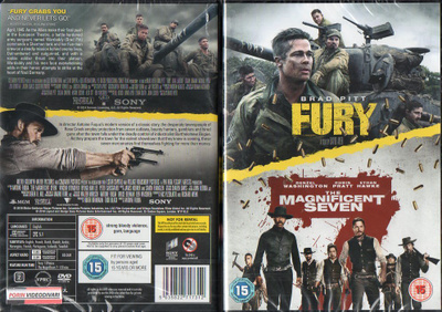 fury / magnificent seven (45 988) UUSI -GB- DVD (2) 2 mov