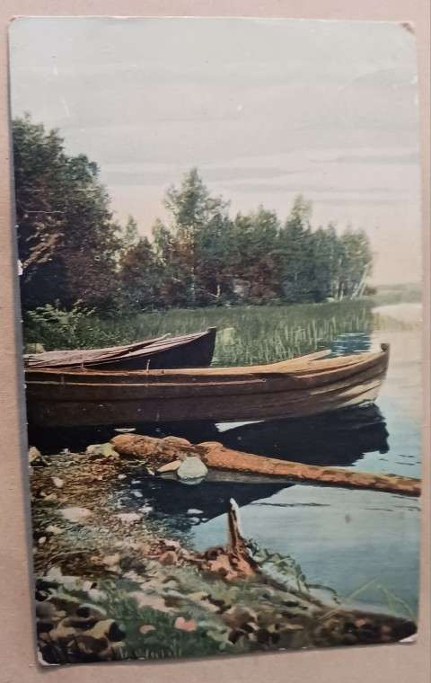 Hämäläisiä veneitä, vanha väripk, käyt.