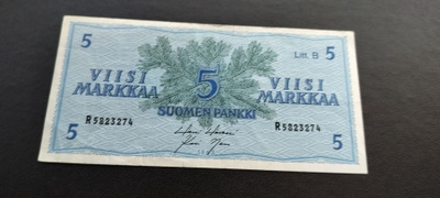 5mk 1963 Litt.B, HOL-Nar, R-sarjaa