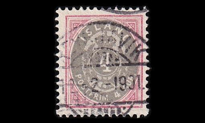 Islanti 20 o Ovaali 4 Aur Reykjavik 12.2.1901 (1900)