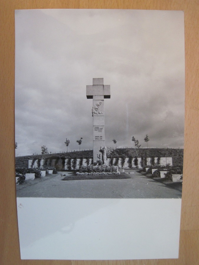 VANHA Valokuva Sankaripatsas Tampere 1940-l