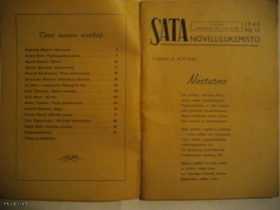 Sata novellilukemisto Nro 12/1945 (7.11)