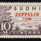 1930 10mk Zeppelin merkki leimaamattomana** - pikkukuva 1