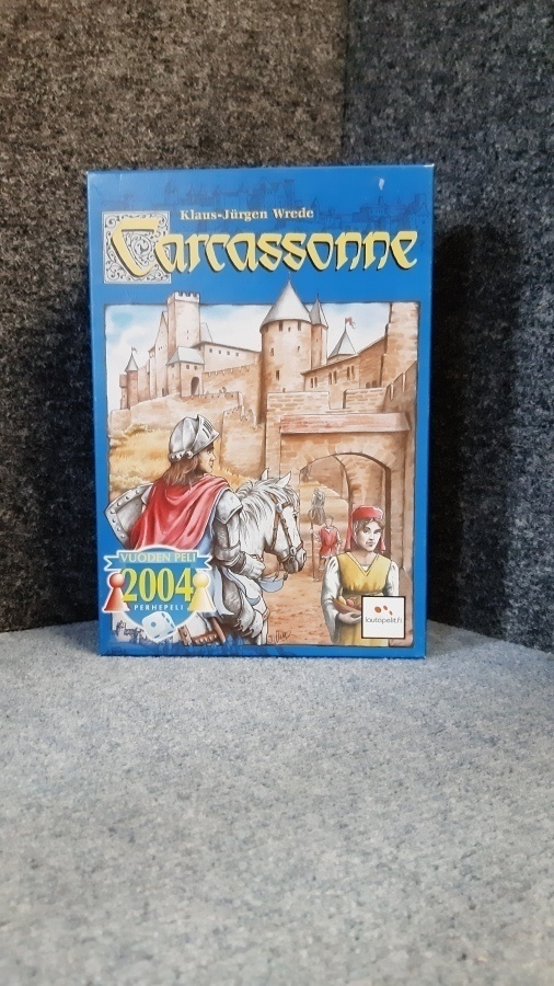 CARCASSONNE.Ensimmäinen PAINOS L lautapeli 2004.