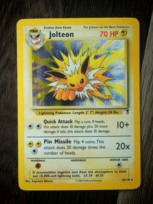 Pokemon kortti Jolteon Legendary collection holo