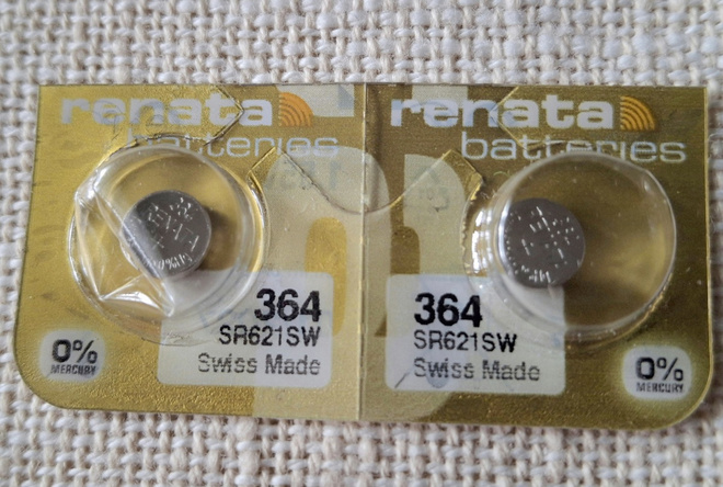 Renata 364 SR621SW 1.55V Hopeaoksidi paristo