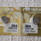 Renata 364 SR621SW 1.55V Hopeaoksidi paristo - pikkukuva 1