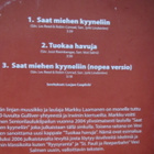 Markku Laamanen: Saat miehen kyyneliin CDS - pikkukuva 2