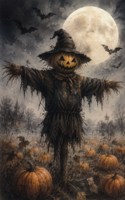 Halloween pelottava linnunpelätin