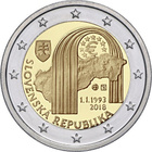 Slovakia 2 € 2018 Tasavalta 25 vuotta. UNC - pikkukuva 3