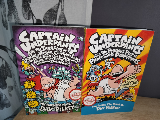 Captain Underpants x2 - Englanninkieliset - Dav Pilkey