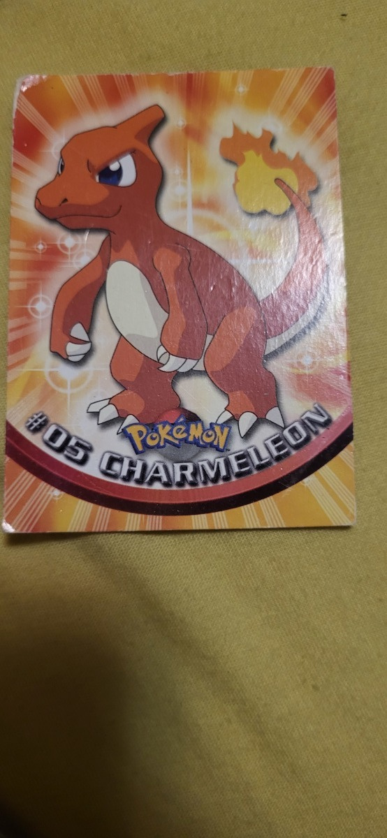 Pokemon Topps TV Animation Edition #05 Charmeleon Blue Logo