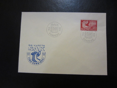 FDC 1957 SAK 50 vuotta