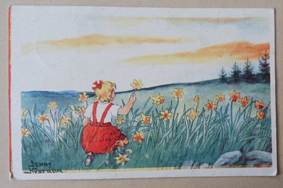 Jenny Nyström: Pikkuleidi poimii narsisseja, Pääsiäispk, k.