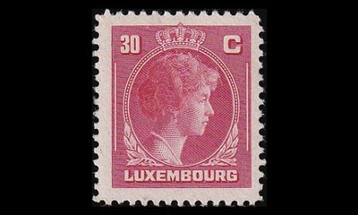 Luxemburg 351 ** Käyttösarja Charlotte 30 C (1944)