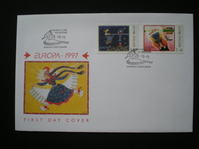FDC Eurooppa 4.3.1997 - LaPe 1373-1374