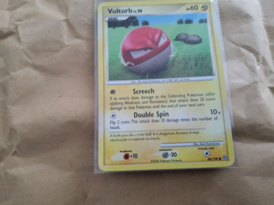 Voltorb #80 Pokemon Stormfront non holographic card