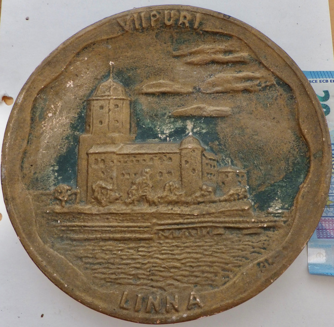 VANHA VANHA Reliefi Viipuri 1920-l Sign BL