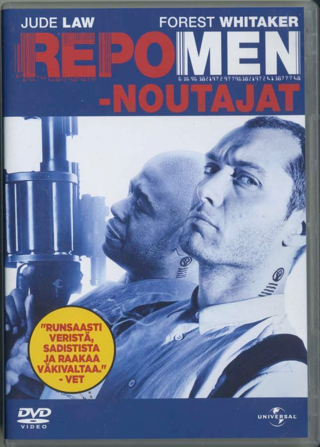 REPO MEN – NOUTAJAT Suomi-DVD 2010 Jude Law, sci-fi-thriller