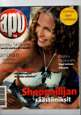 Apu n:o 23 1999 Janinan kuumat rantakuvat. Teemu. Pauliina.