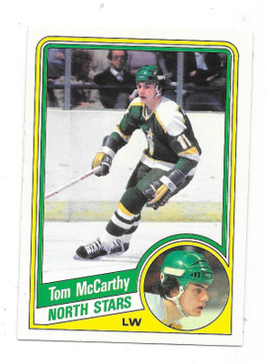 1984-85 OPC #103 Tom McCarthy , Minnesota North Stars