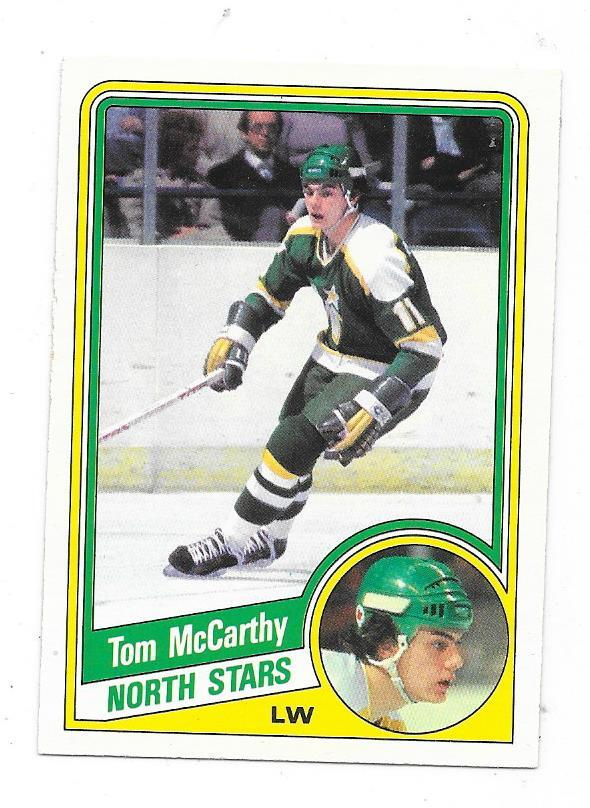 1984-85 OPC #103 Tom McCarthy , Minnesota North Stars
