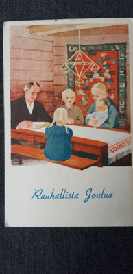 Kirsti Liimatainen kenttäposti joulukortti, Asevelipapit ry