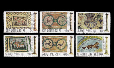 Albania 1682-7 ** Muinaiset mosaiikit (1974)
