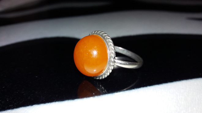 Vintage, Meripihka, sormus, Amber, Itämeren meripihka, 