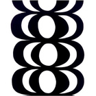 Marimekko kangas Kaivo musta valkoinen 4m UUSI - pikkukuva 1