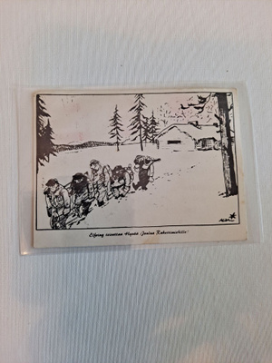 Kari suomalainen elraket mainos kortti