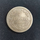 2 markkaa v. 1870, 0.868 hopeaa - pikkukuva 1