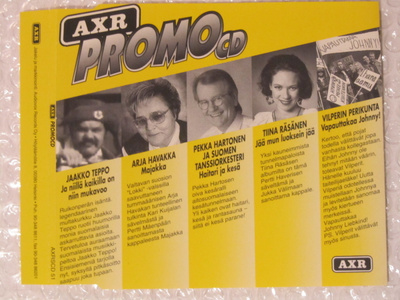 AXR • Uutuuksia PROMO CD Maxi-Single