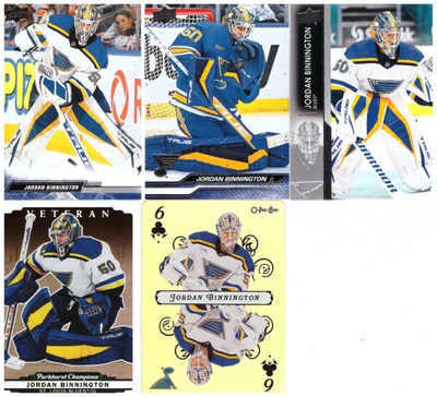 5 x Mv JORDAN BINNINGTON St. Louis Blues sis. 2 x Erikoiskor