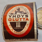 VANHA Tulitikku Etiketti Askin Kansi Yhdysolut Viipuri 1930- - pikkukuva 1