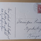 Lapsi laskee kelkalla havuja kyydissä, somistus, p. 1907 - pikkukuva 2