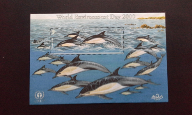 Jersey 1.50£ 2000 pienoisarkki** World Environment day (164)