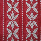 Pöytäliina punainen vintage 90 x 143 cm käytetty jouluisin - pikkukuva 3