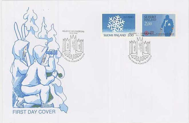 1990 Talvisota ja sotainvalidit FDC