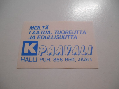 TT Etiketti K-Paavali Jääli