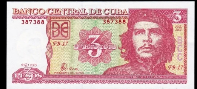 Kuuba Cuba 3 Pesos Che Guevara 2005 P127b UNC
