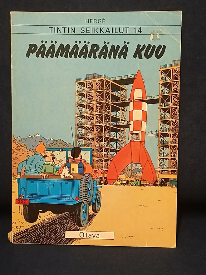 Tintin seikkailut 14 Päämääränä kuu 1.p