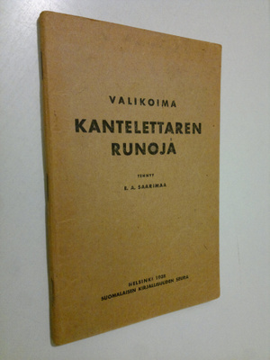 E. A. (toim.) Saarimaa : Valikoima Kantelettaren runoja