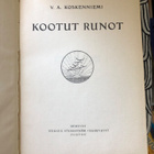 V.A.Koskenniemi: Kootut runot. 1918. 1.p. - pikkukuva 2