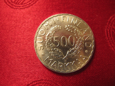 500 Markkaa 1952 +ylimääräinen "risu "