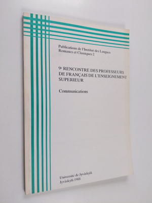 9e rencontre des professeurs de francais de l'enseignemen...