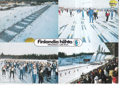 Lahti. Finlandia hiihto . erikoisleima Lahti 22.2. 87.e320