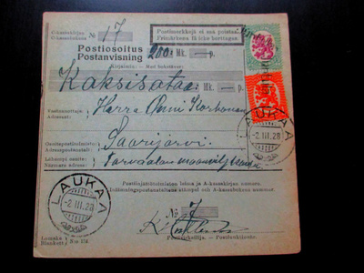 1928 Juntula rivil postiosoituksella